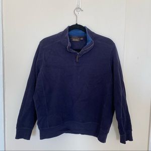 Tasso Ella Navy Quarter Zip Sweatshirt